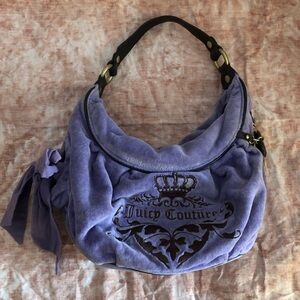 Vintage Juicy Couture Purple Hobo Shoulder Bag
